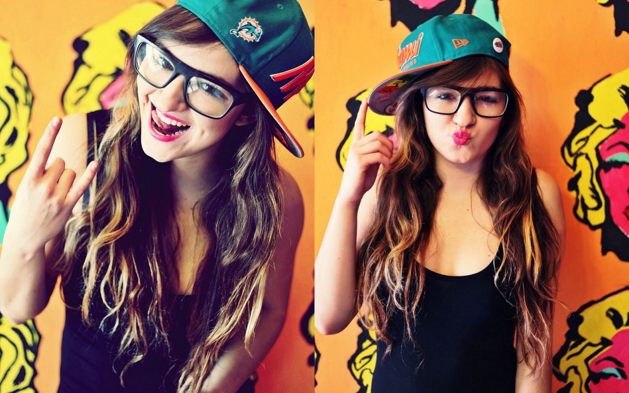 Молодая девушка, swag