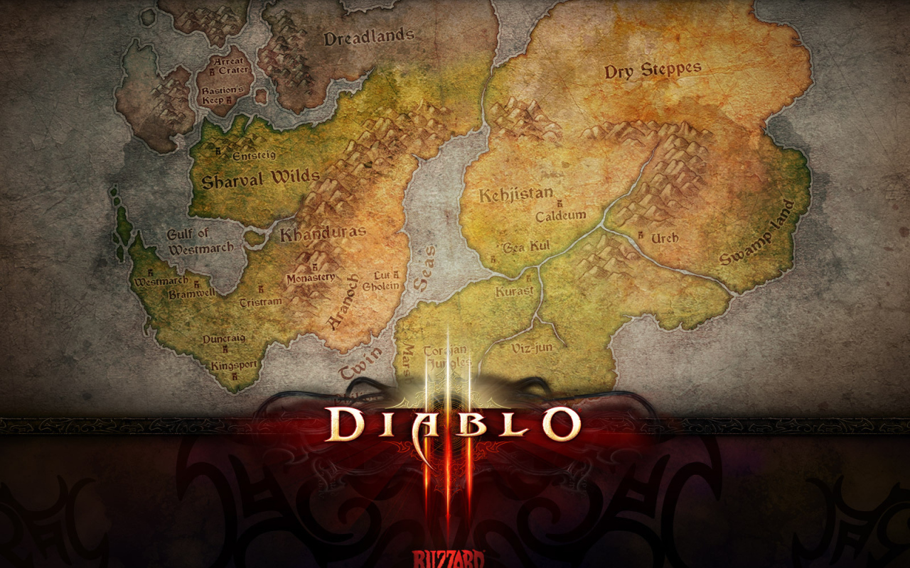  Diablo III: карта мира