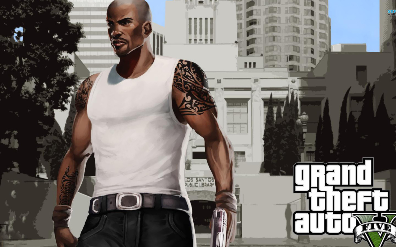 Grand Theft Auto V черный парень