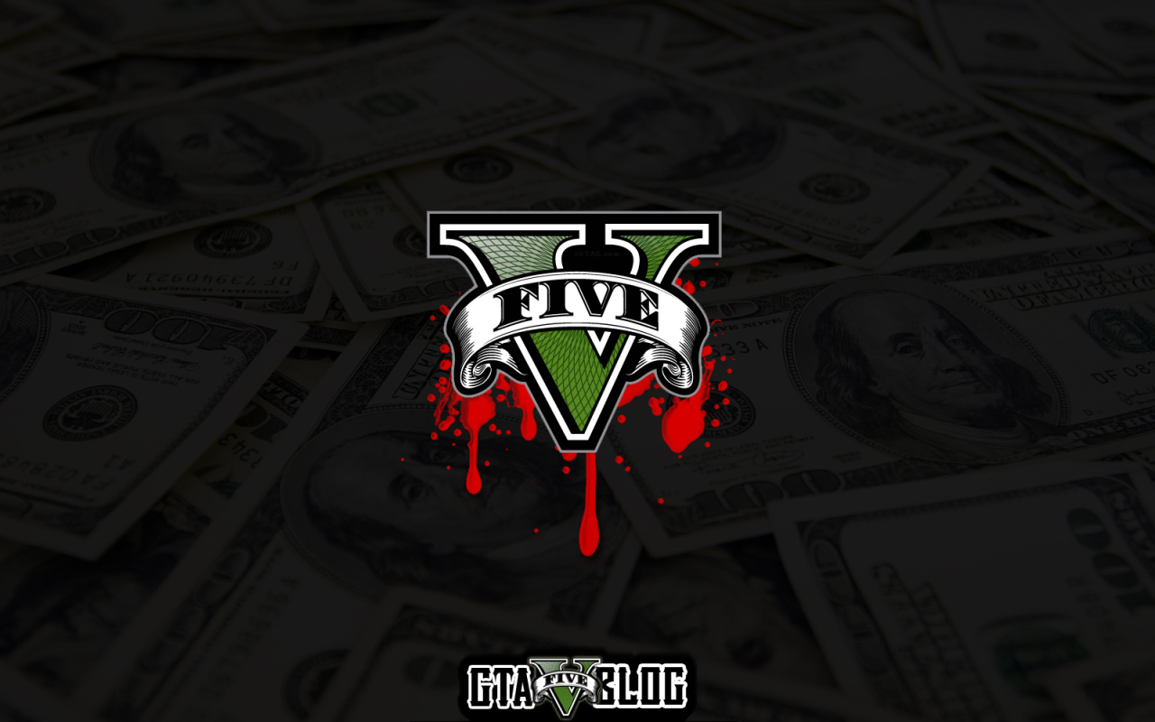 Grand Theft Auto V обои кровь