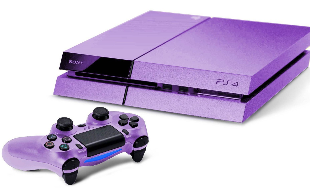 PS4 фиолетовая консоль
