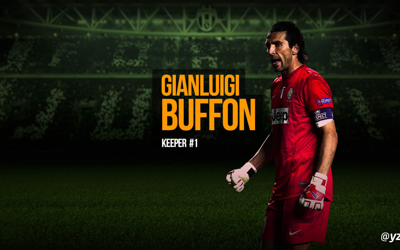 Голкипер Ювентуса Джанлуиджи Буффон как стена