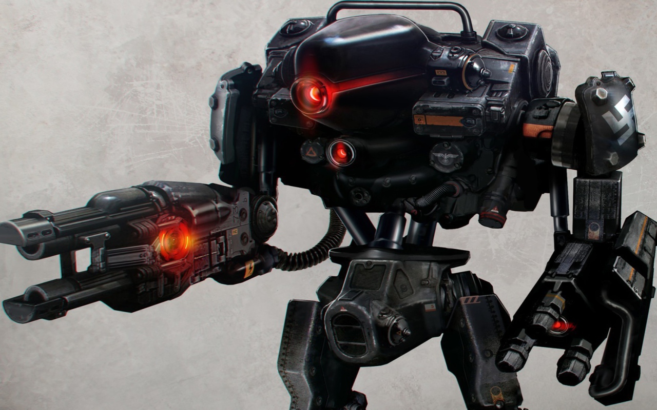 Wolfenstein New Order: мощный робот