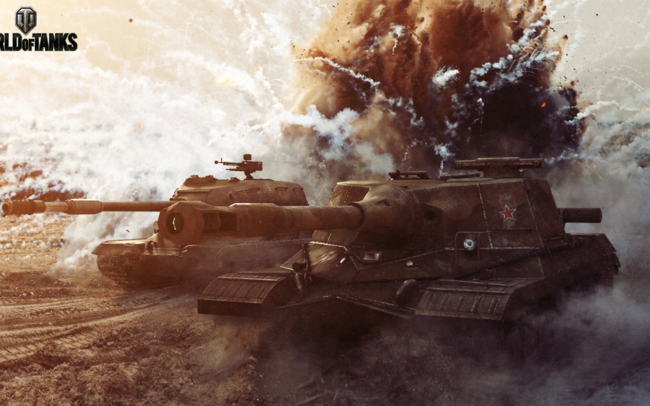 World of Tanks: russian tank under fire