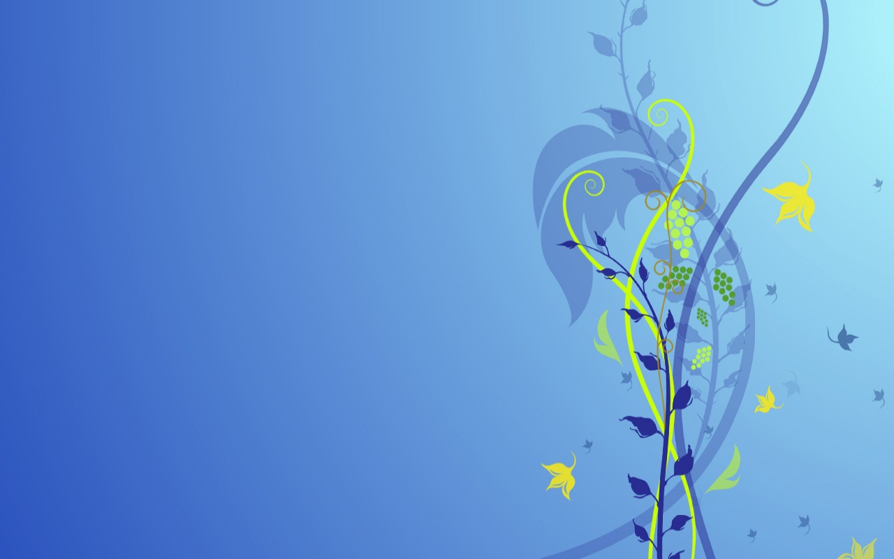 Абстрактный голубой цветок