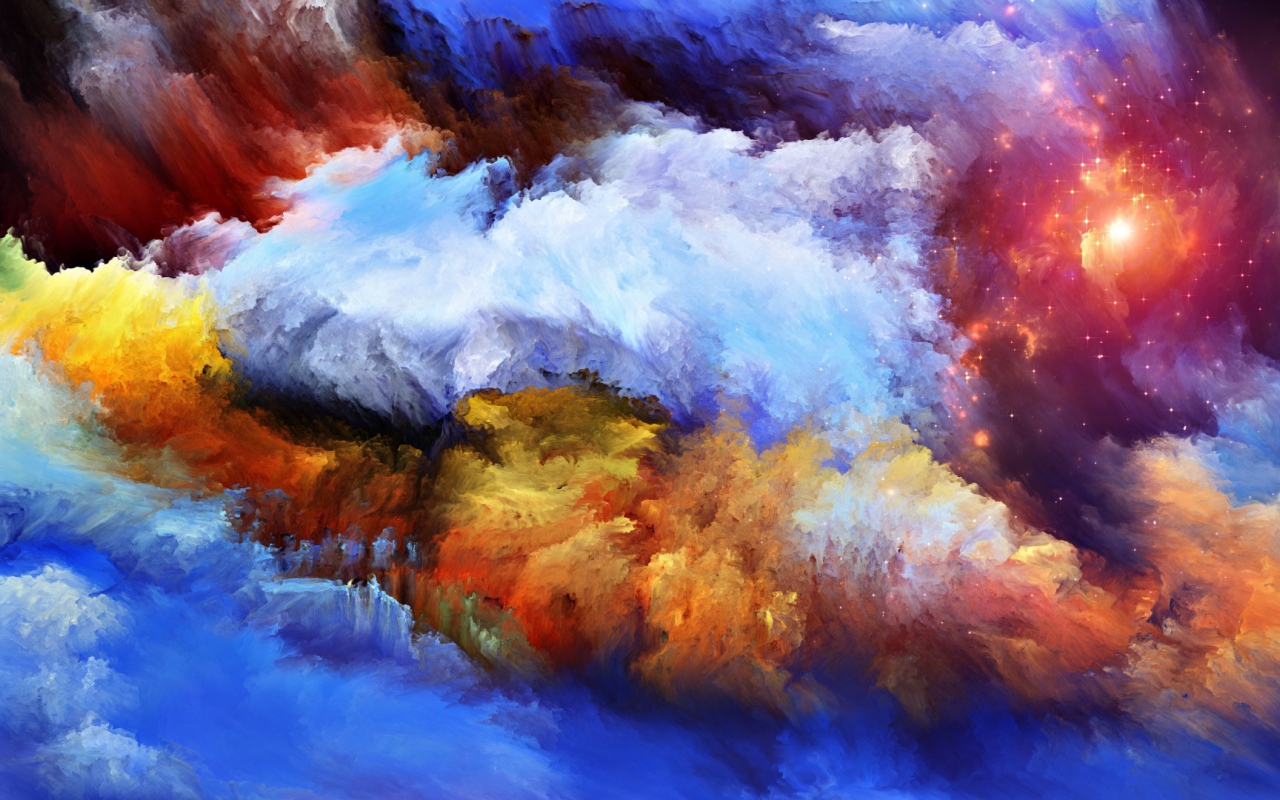 Облака и звездное небо