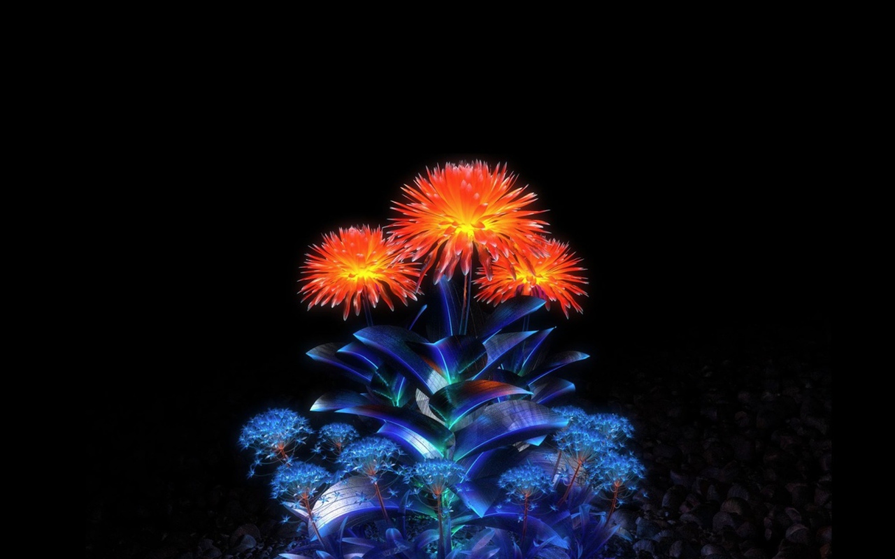 Цветы из кристаллов 