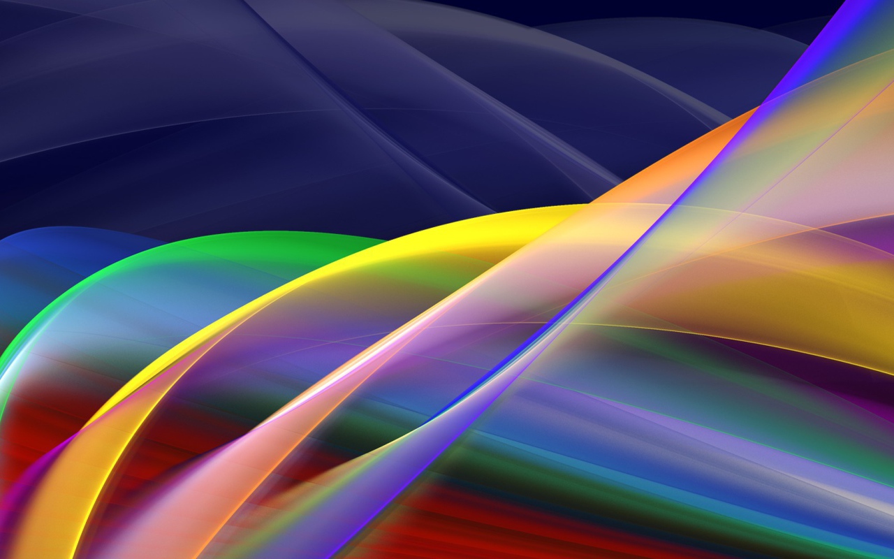 Радужные волны света