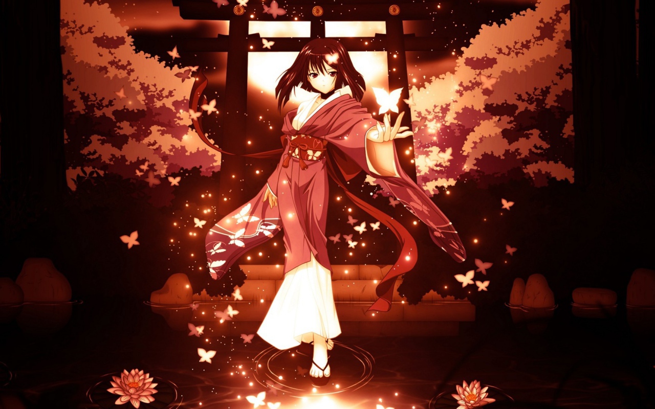 Девочка идет по воде