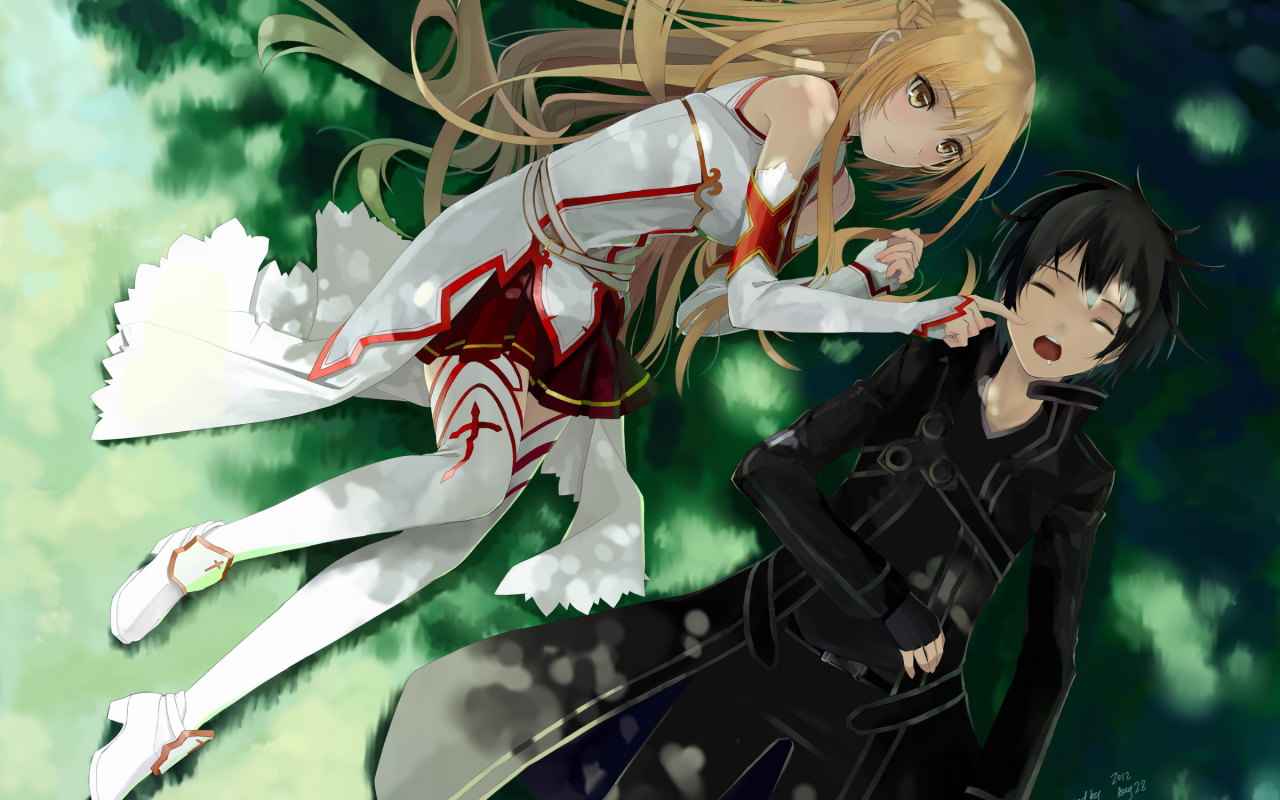 Парень с девушкой отдыхают