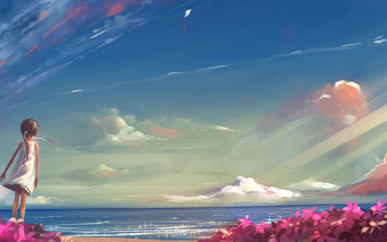 Девочка на берегу