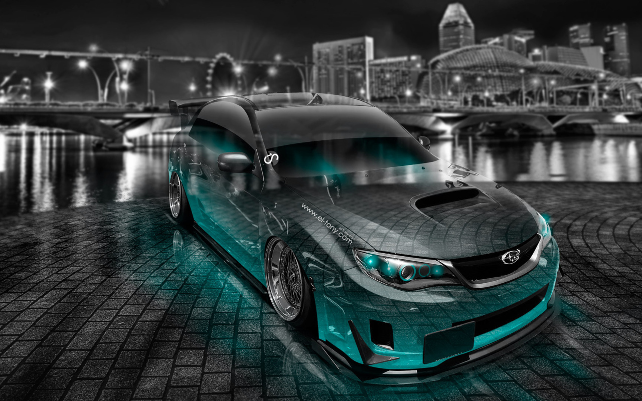 Subaru сливается с брусчаткой