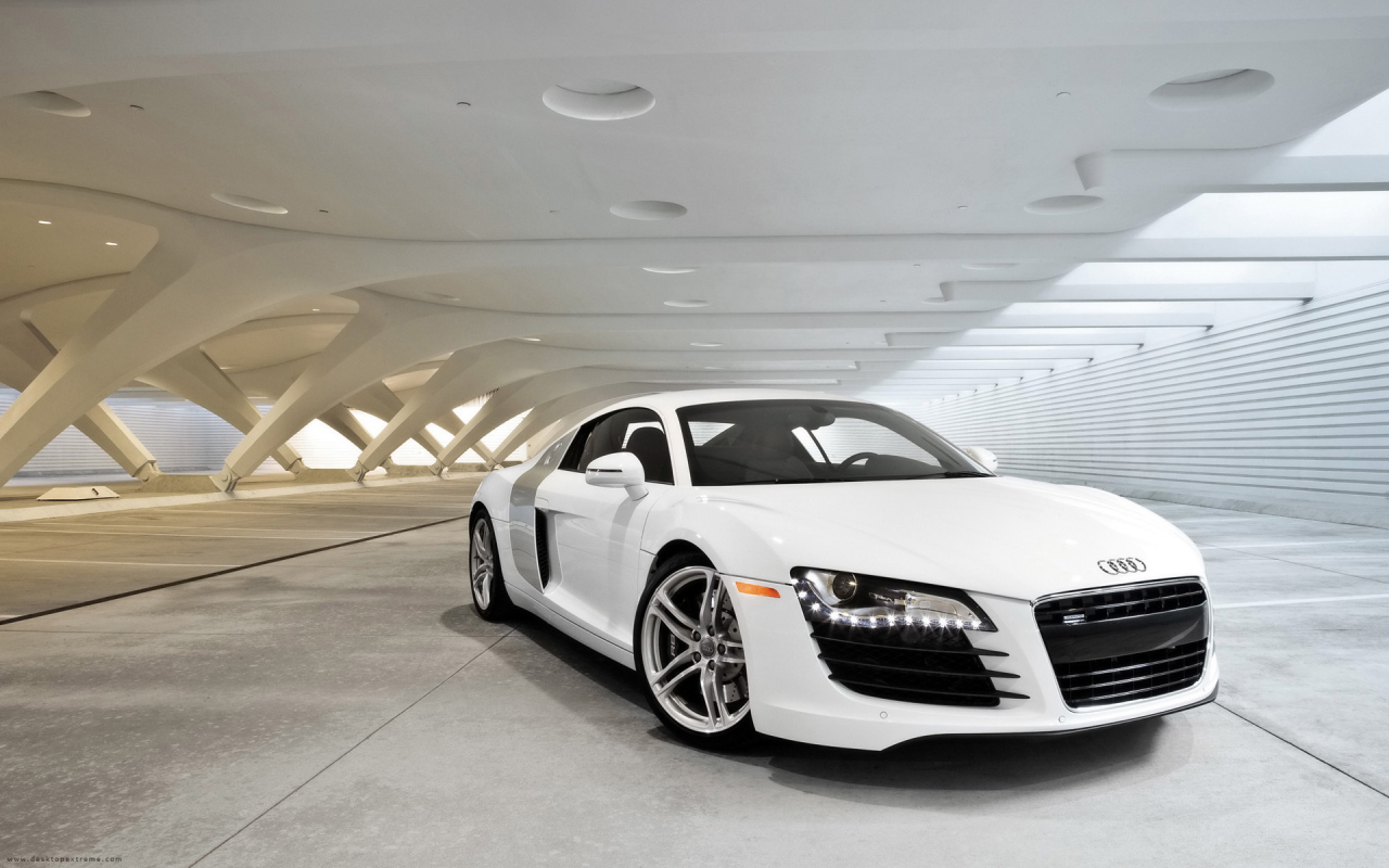 Красивый автомобиль Audi r8 в Москве