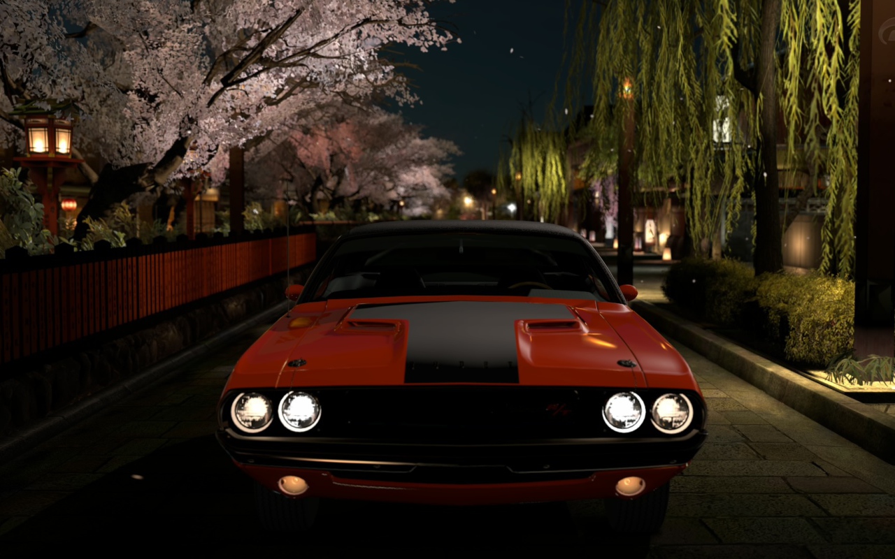 Красный Додж Гран