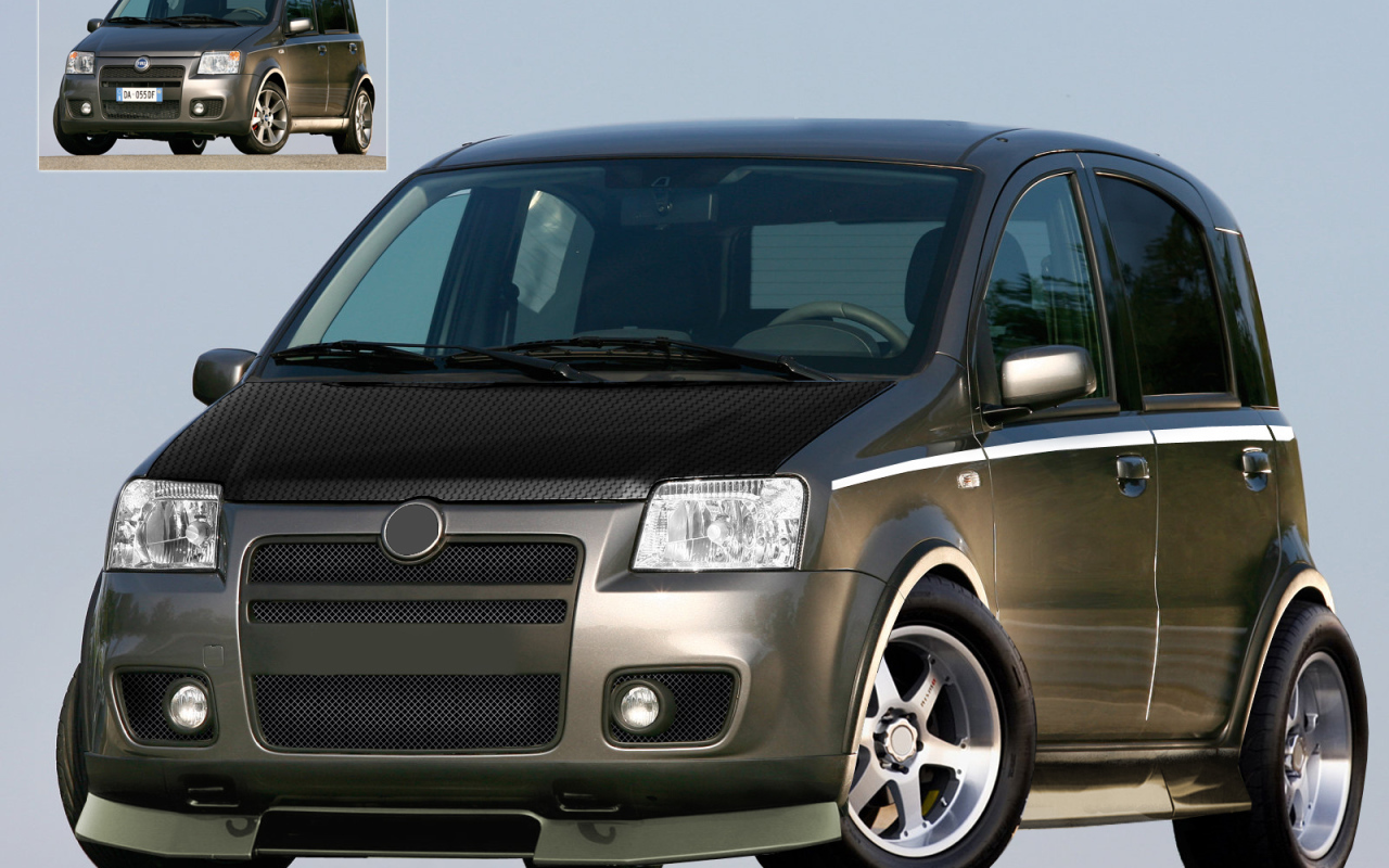 Красивый автомобиль Fiat Panda в Москве