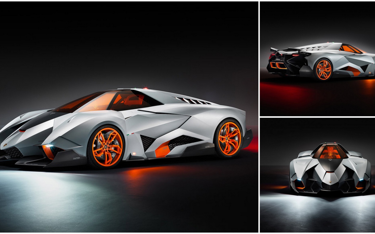 Автомобиль Lamborghini Egoista на дороге