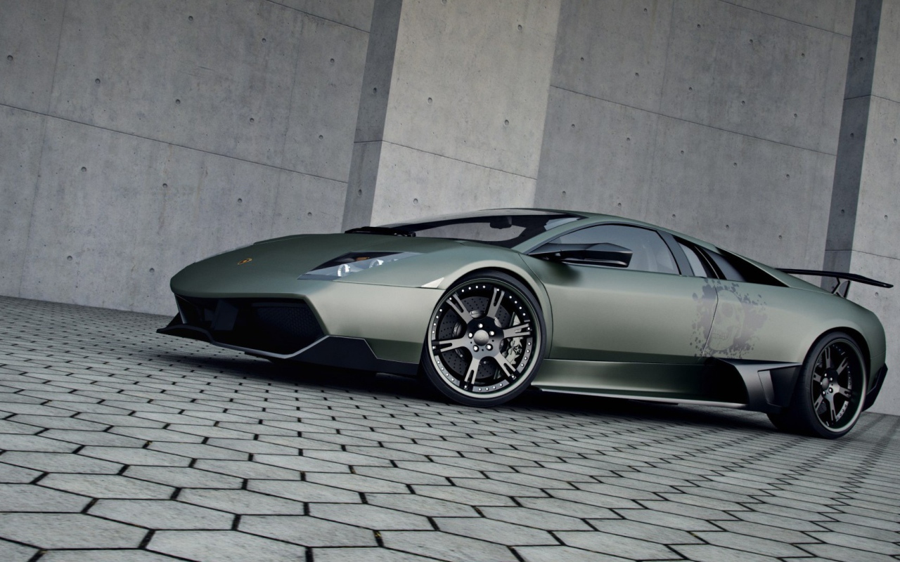 Красивый Lamborghini Murcielago LP720