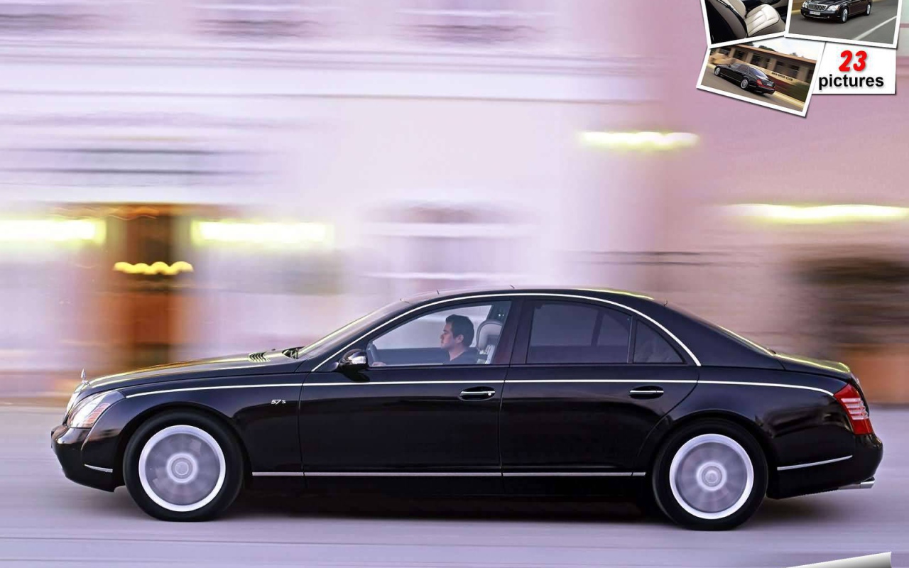 Красивый автомобиль Maybach  57 в Москве