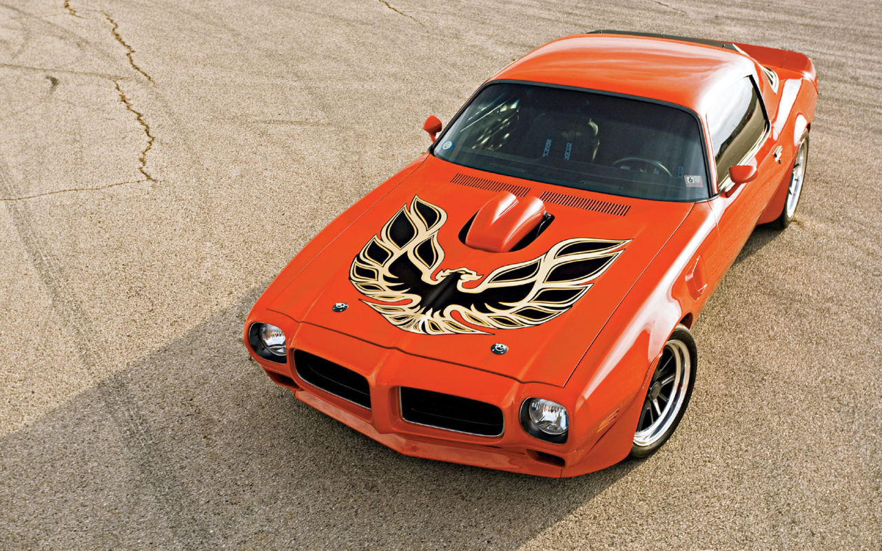 Автомобиль Pontiac Trans Am на дороге