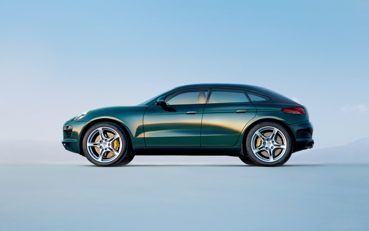 Зеленый Porsche Macan