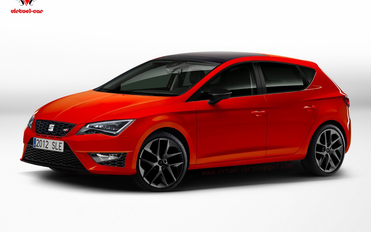 Красивый автомобиль Seat Leon Cupra 2014