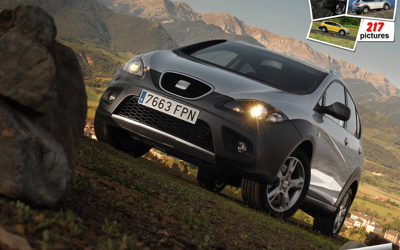 Автомобиль Seat Altea на дороге