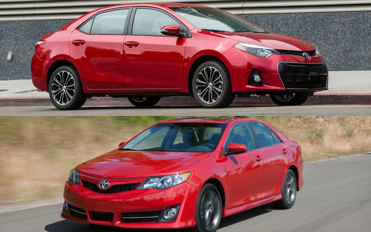 Красивый автомобиль Toyota Corolla 2014 в Москве