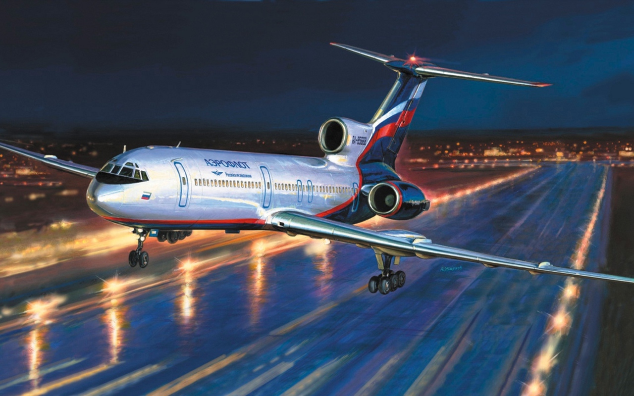 Взлет российского самолета