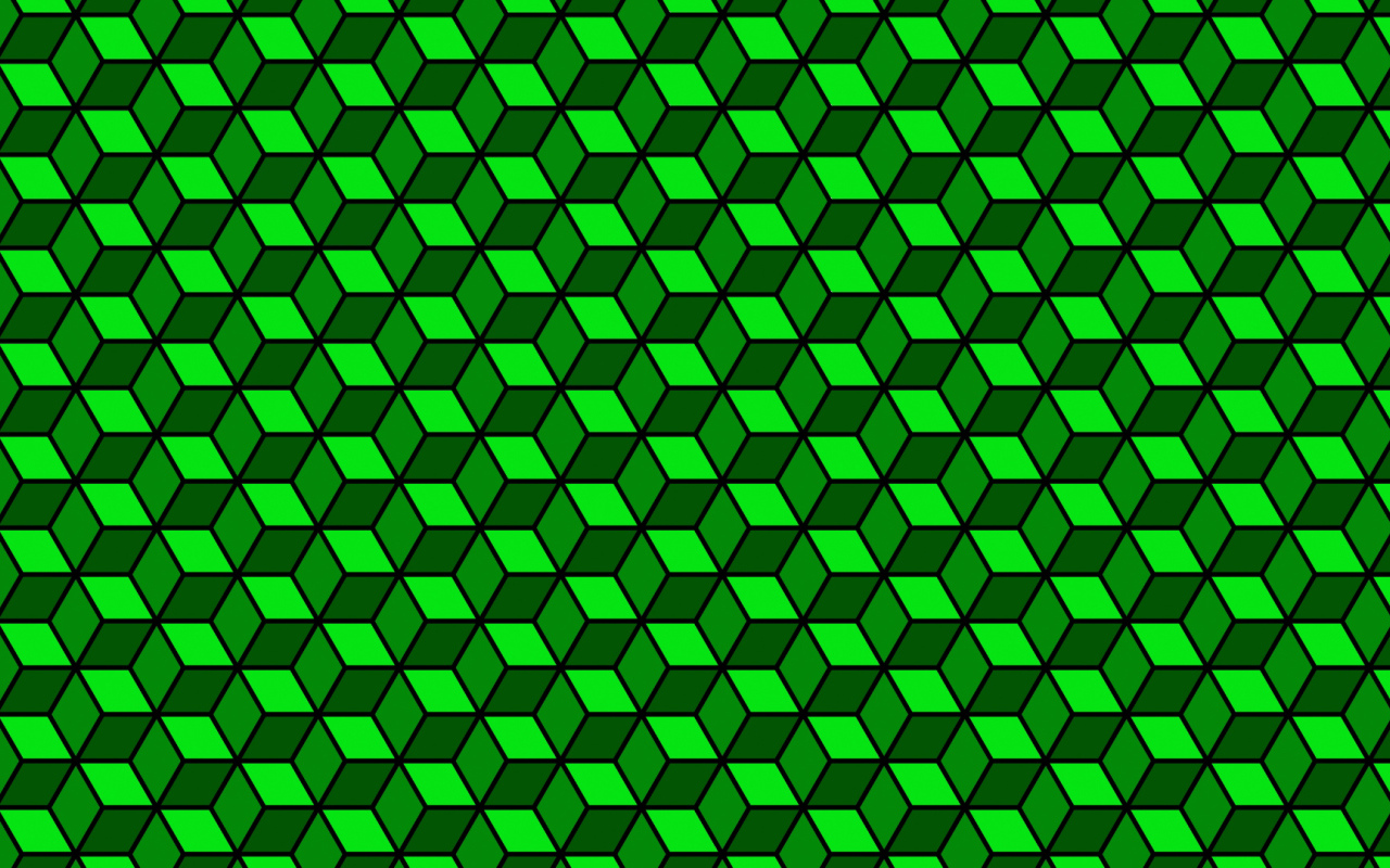 Зелёный кубик