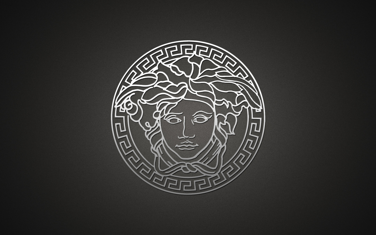 Серый логотип Versace