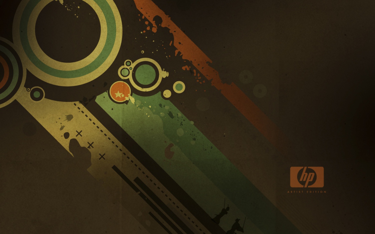 Разноцветные полосы HP