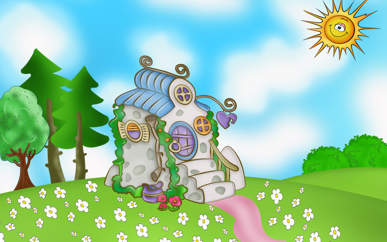 Пейзаж в мультфильме Смешарики