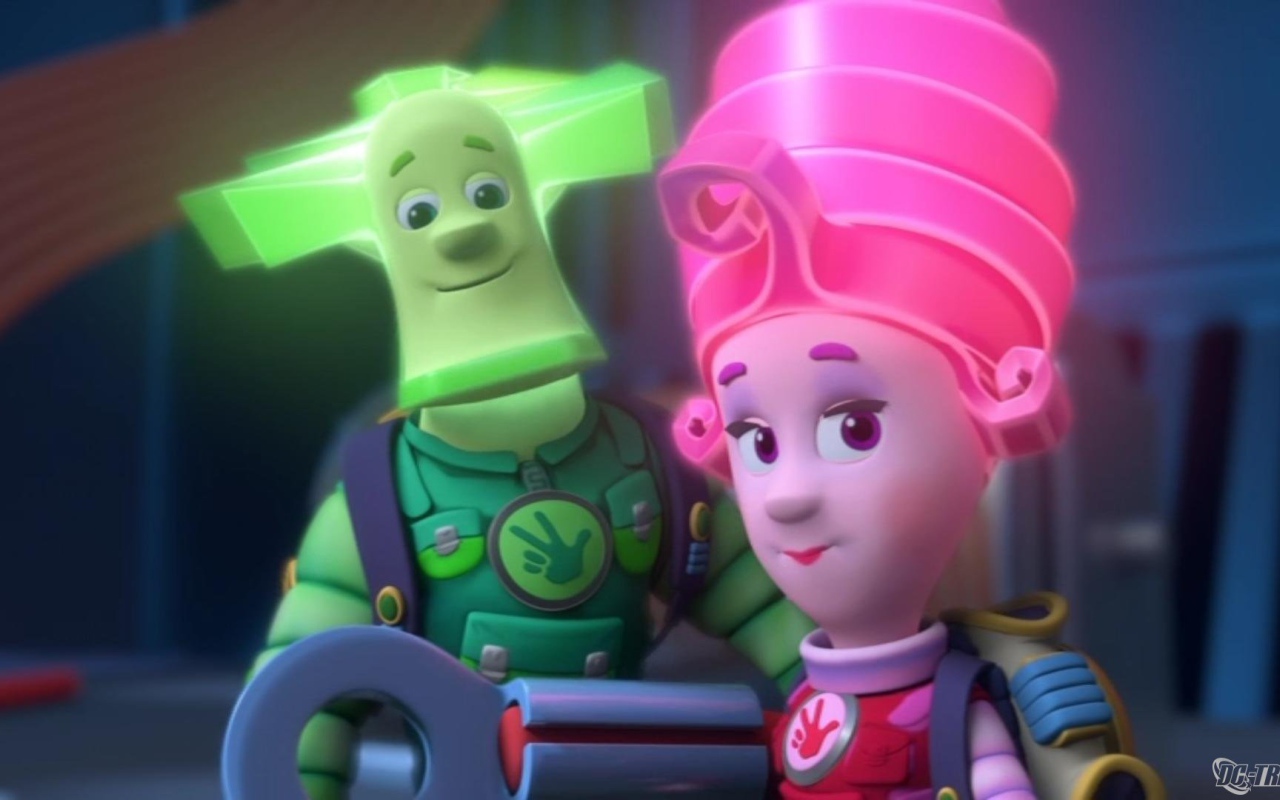 Два героя из мультфильма Фиксики