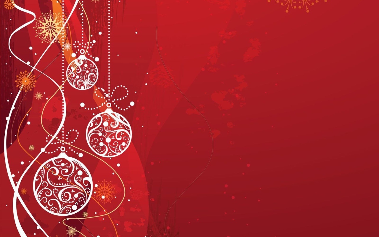 Рождественский красный фон