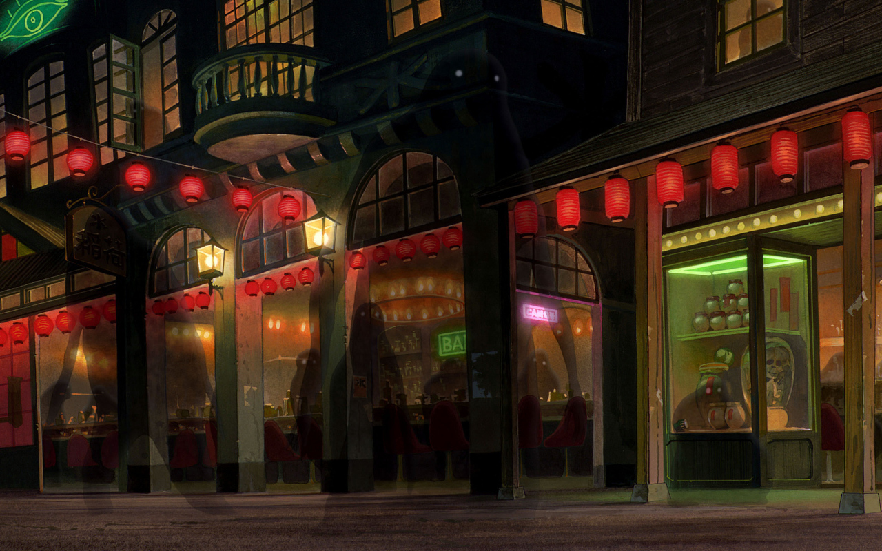 Ночная улица в китае