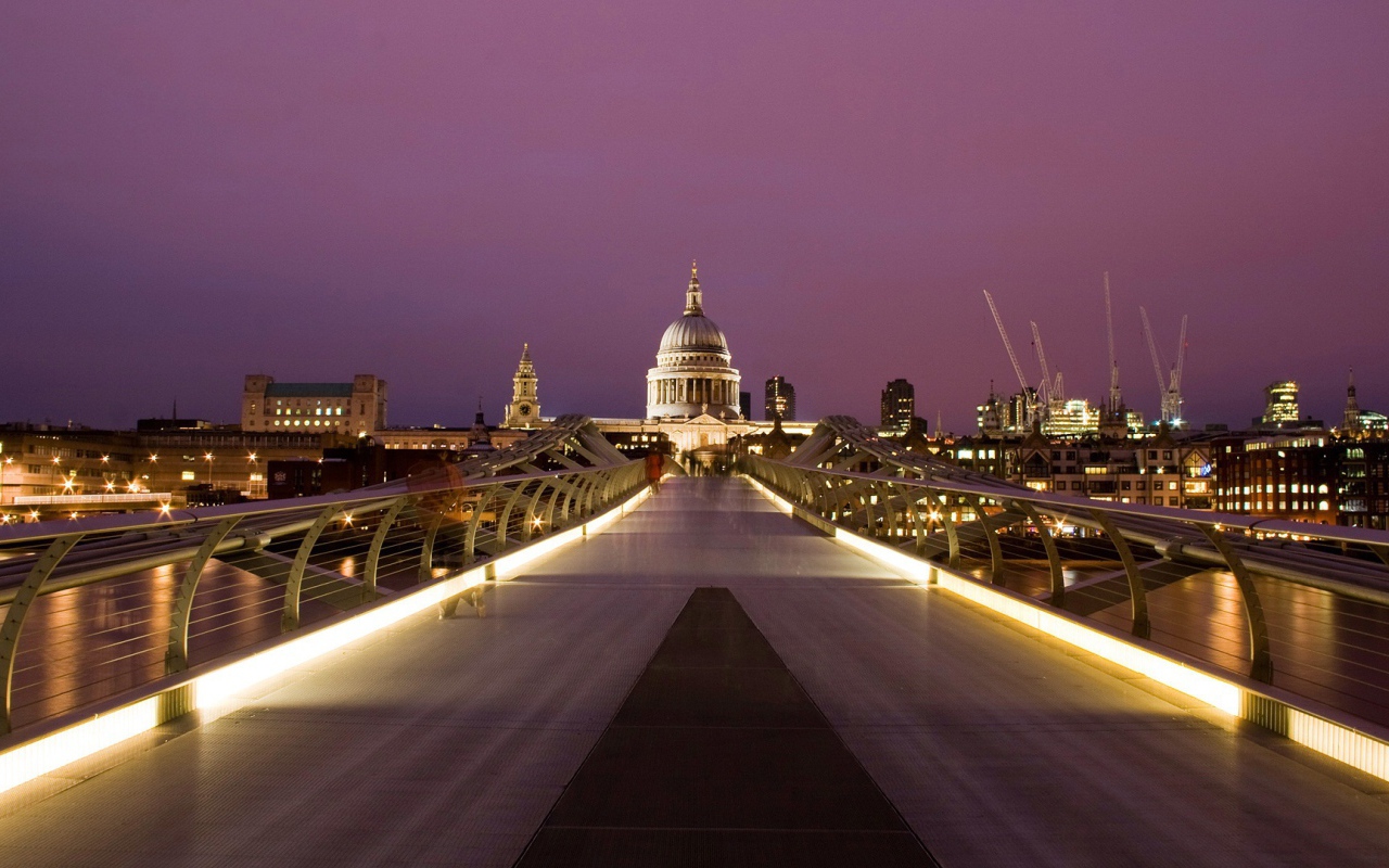 Огни ночного Лондона