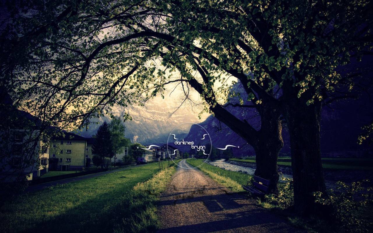 Парк города в горах