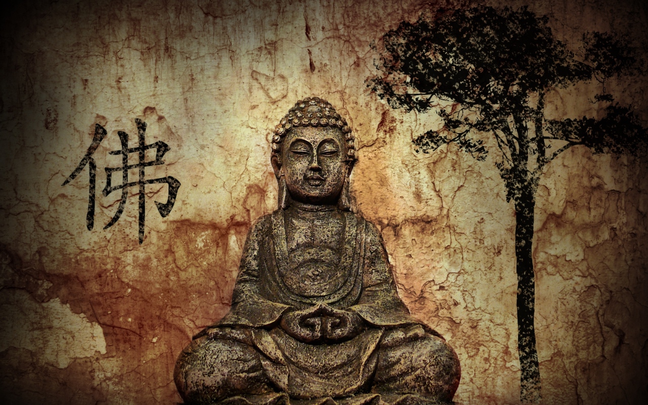 Buddha on an old image