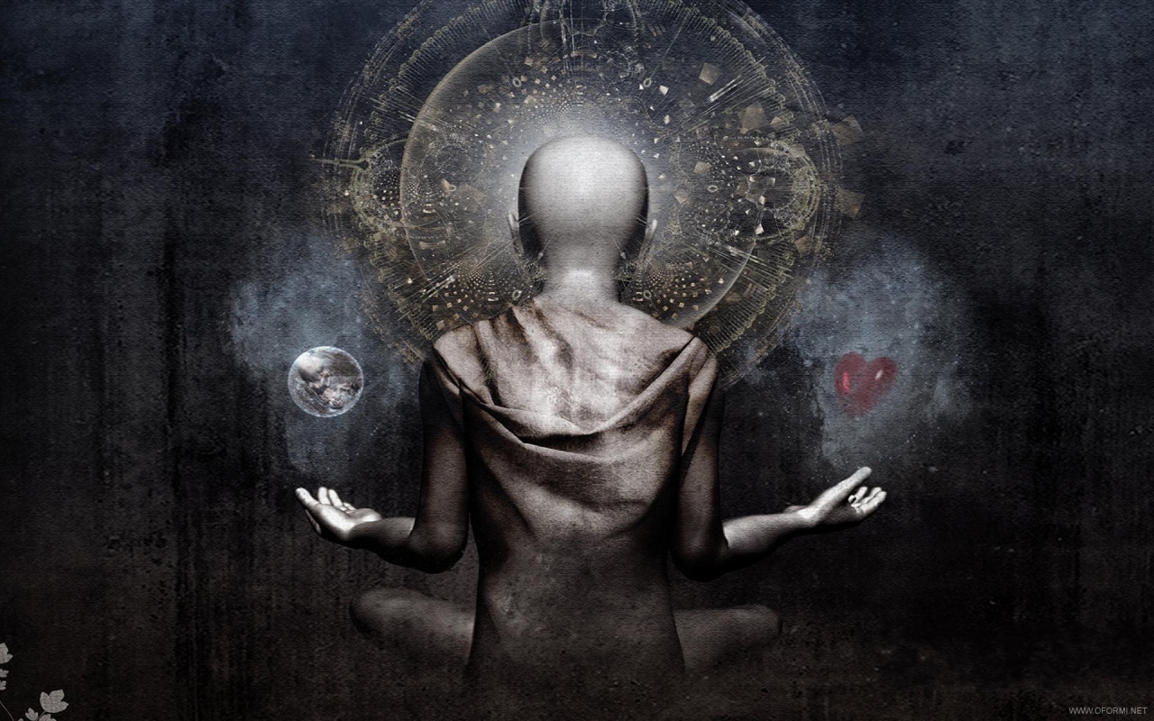 Будда сидит спиной