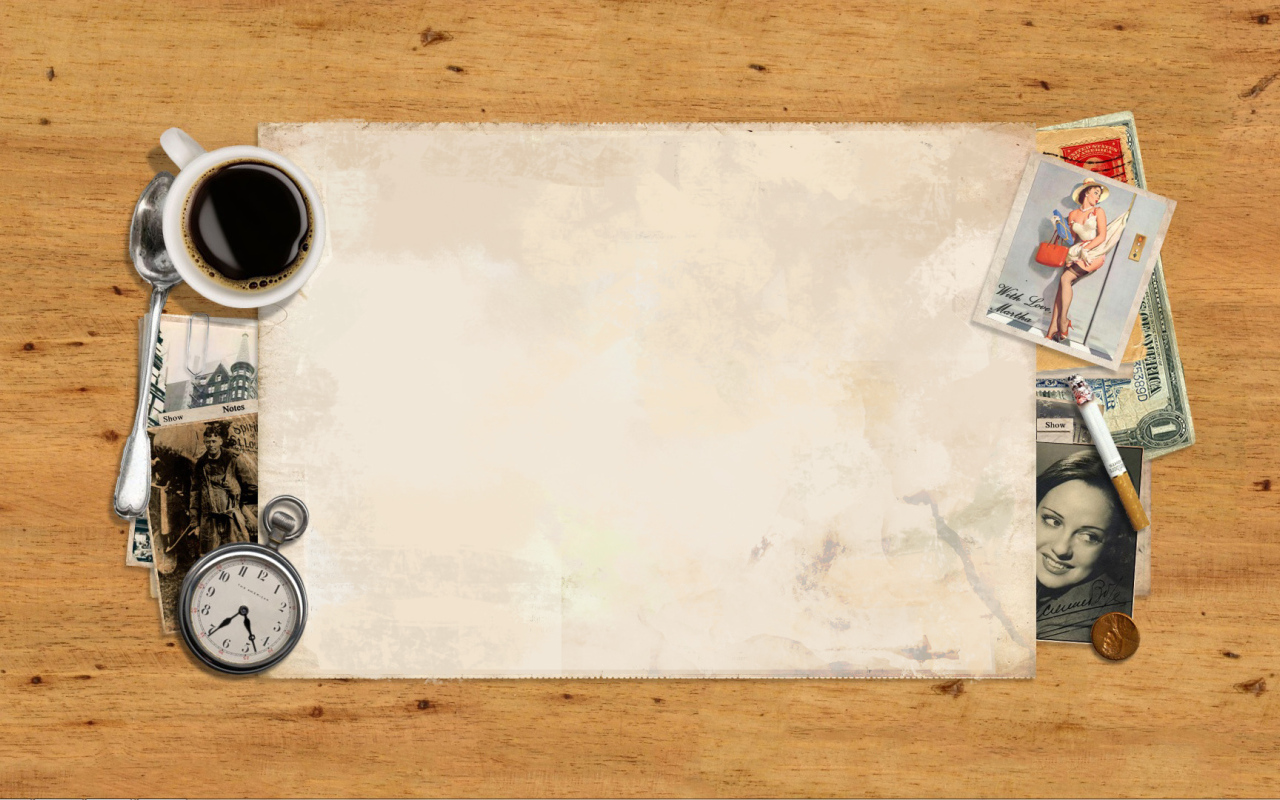 Кофе часы и сигарета