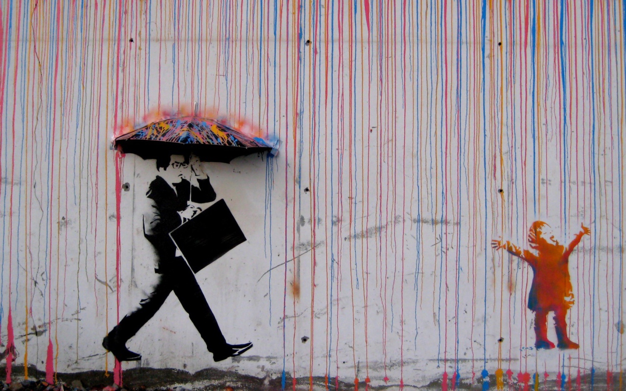 Дождь из красок