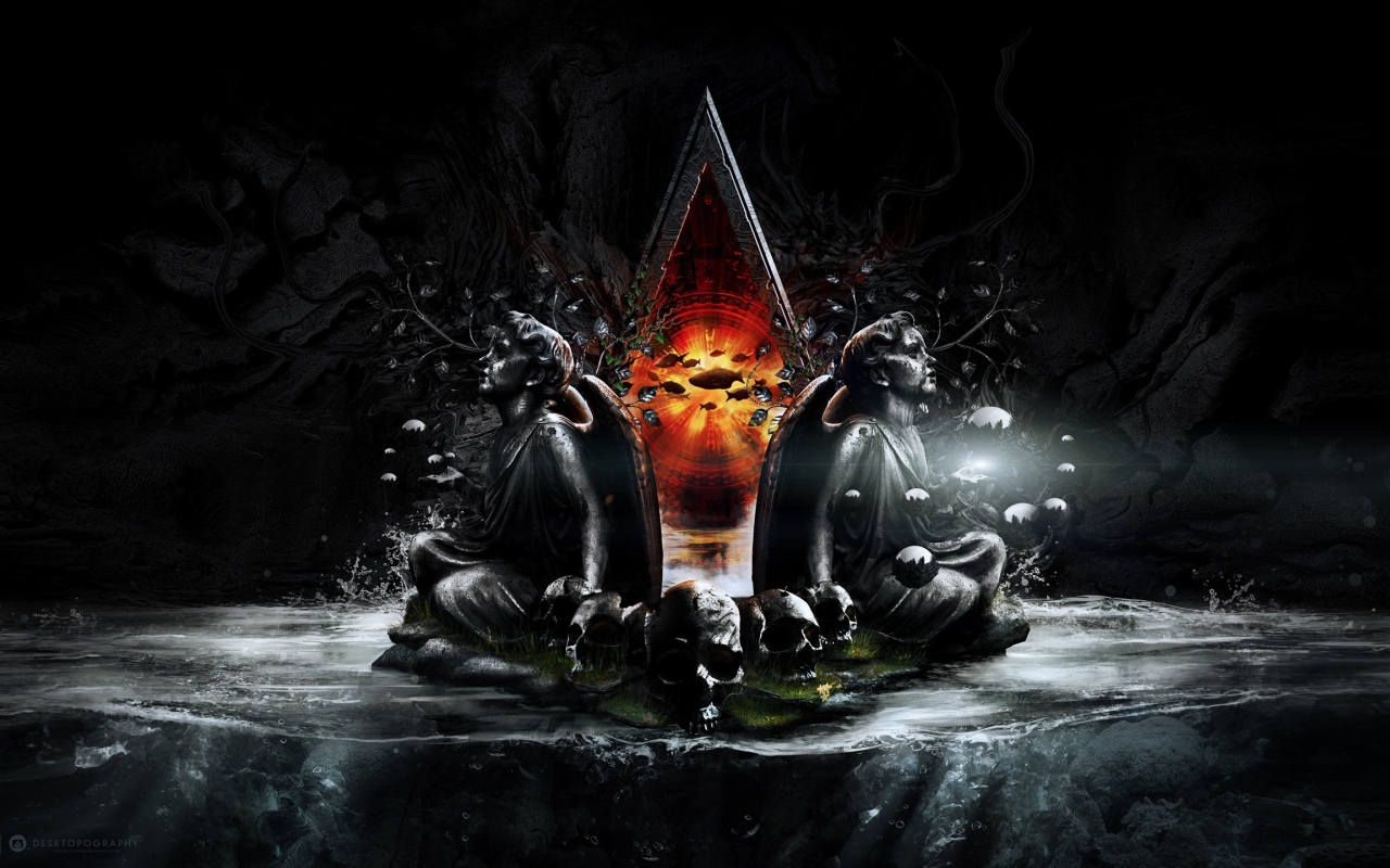 Статуи и черепа