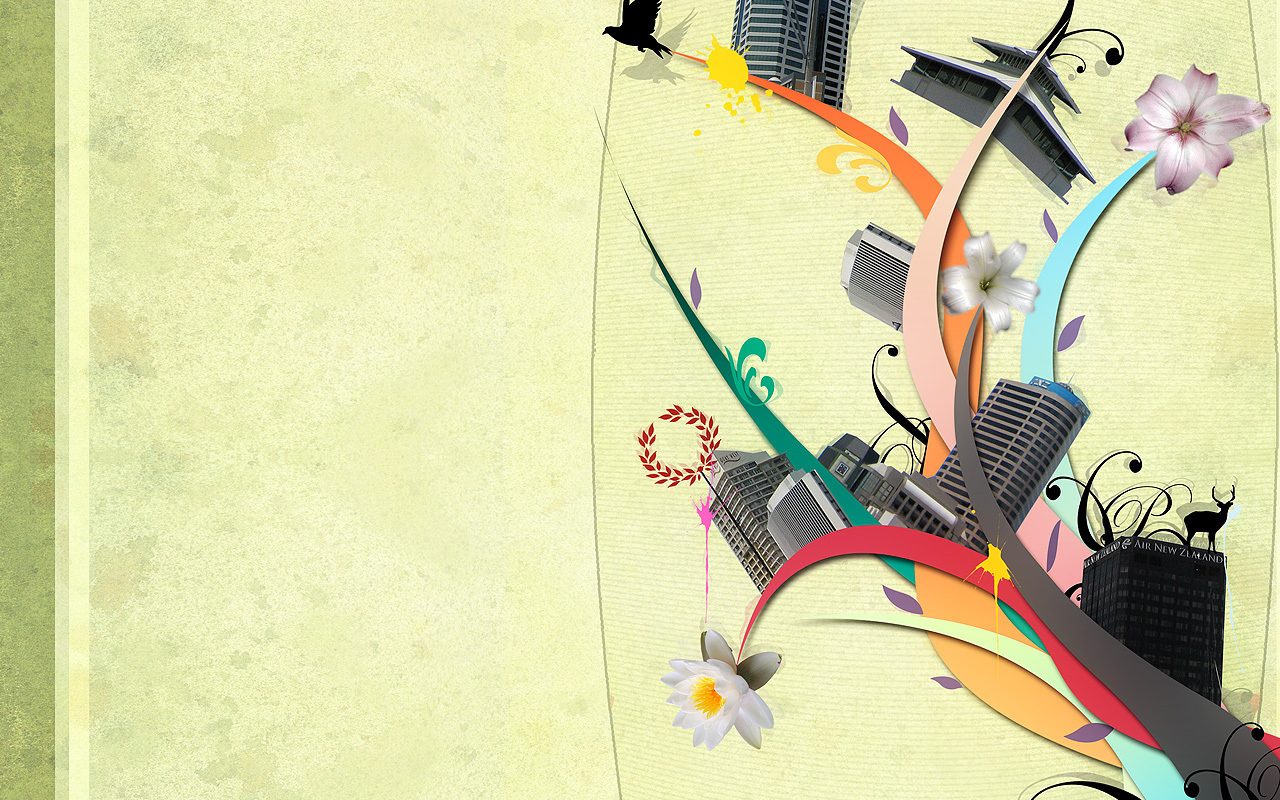 Город на стебле цветка