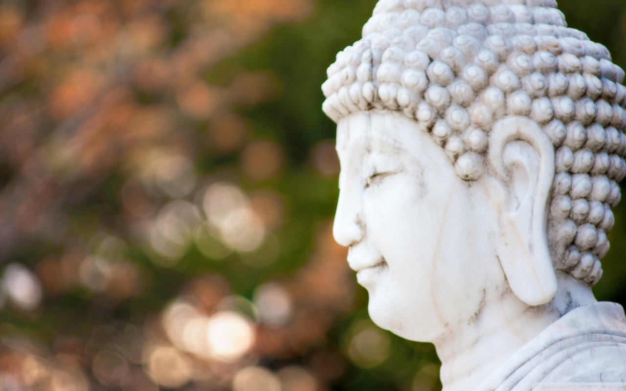 Голова белого Будды