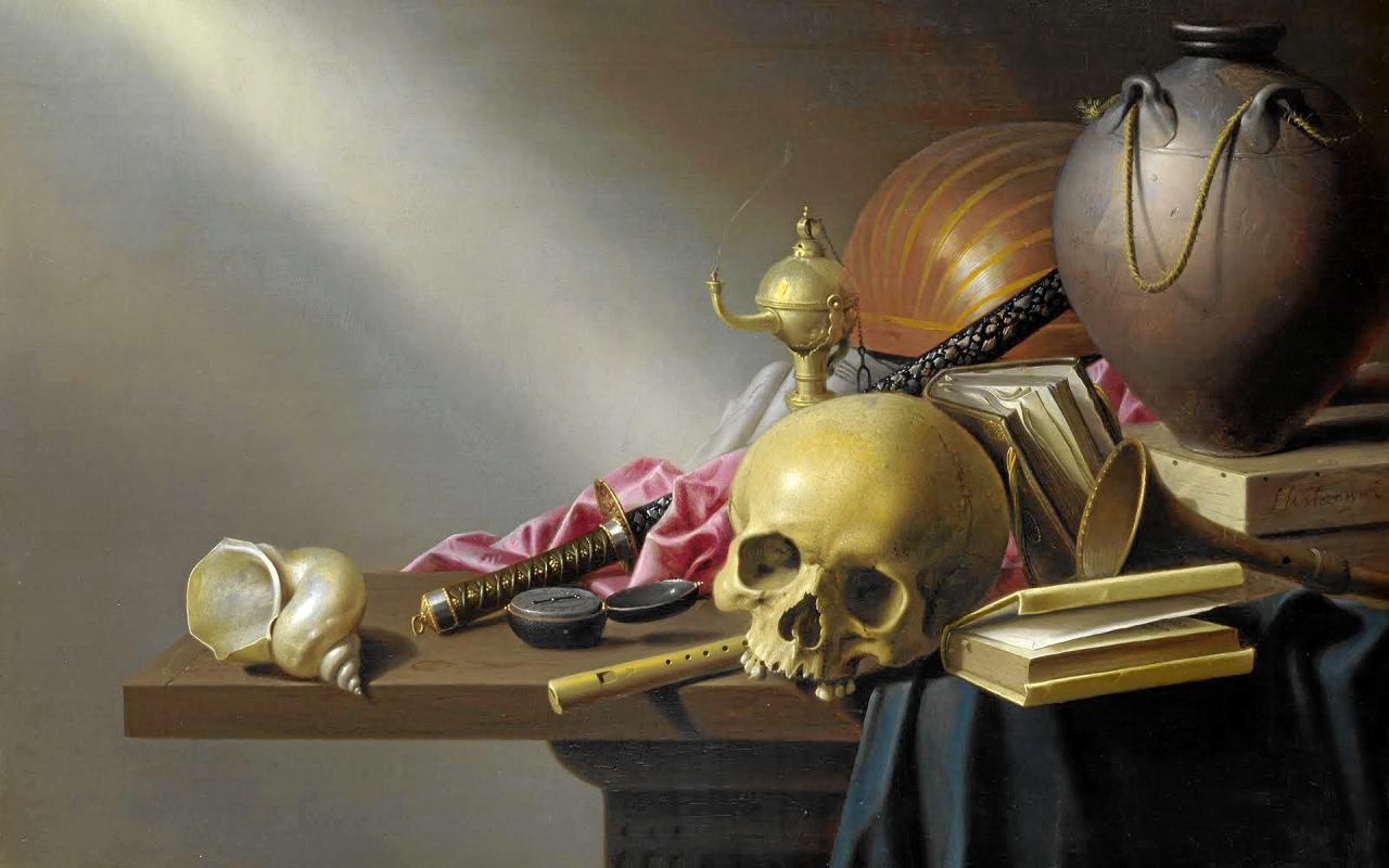 Рисунок с черепом