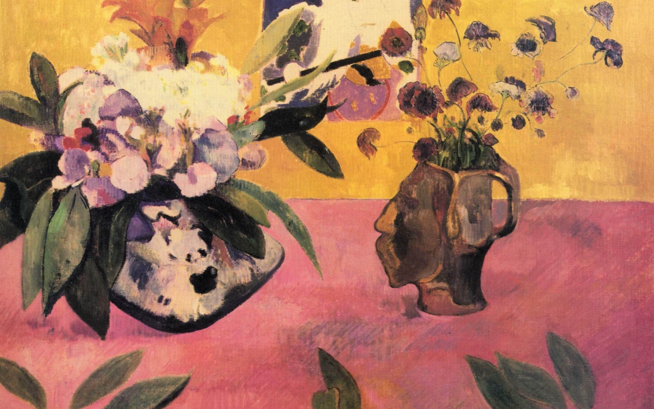 Картина Сезанна - Цветочная композиция