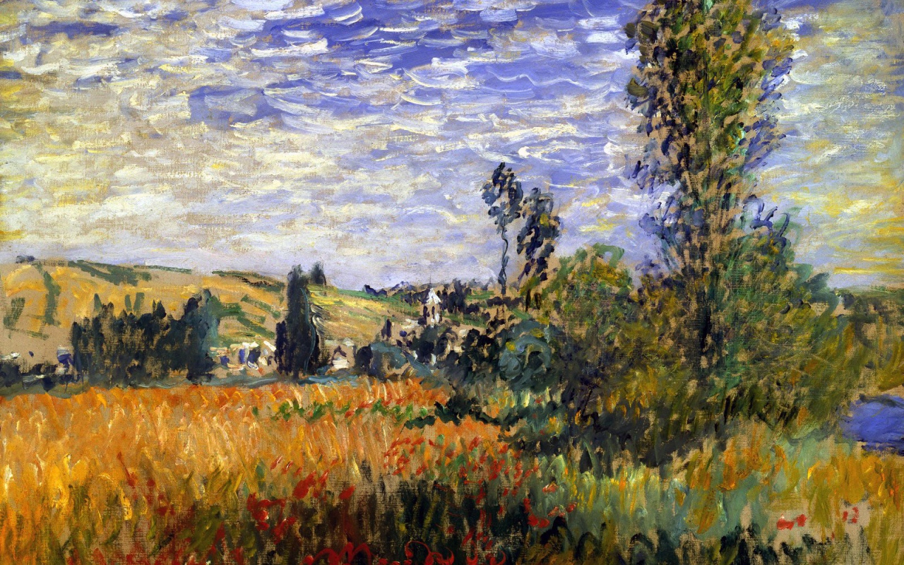 Картина Моне - момент Вечера