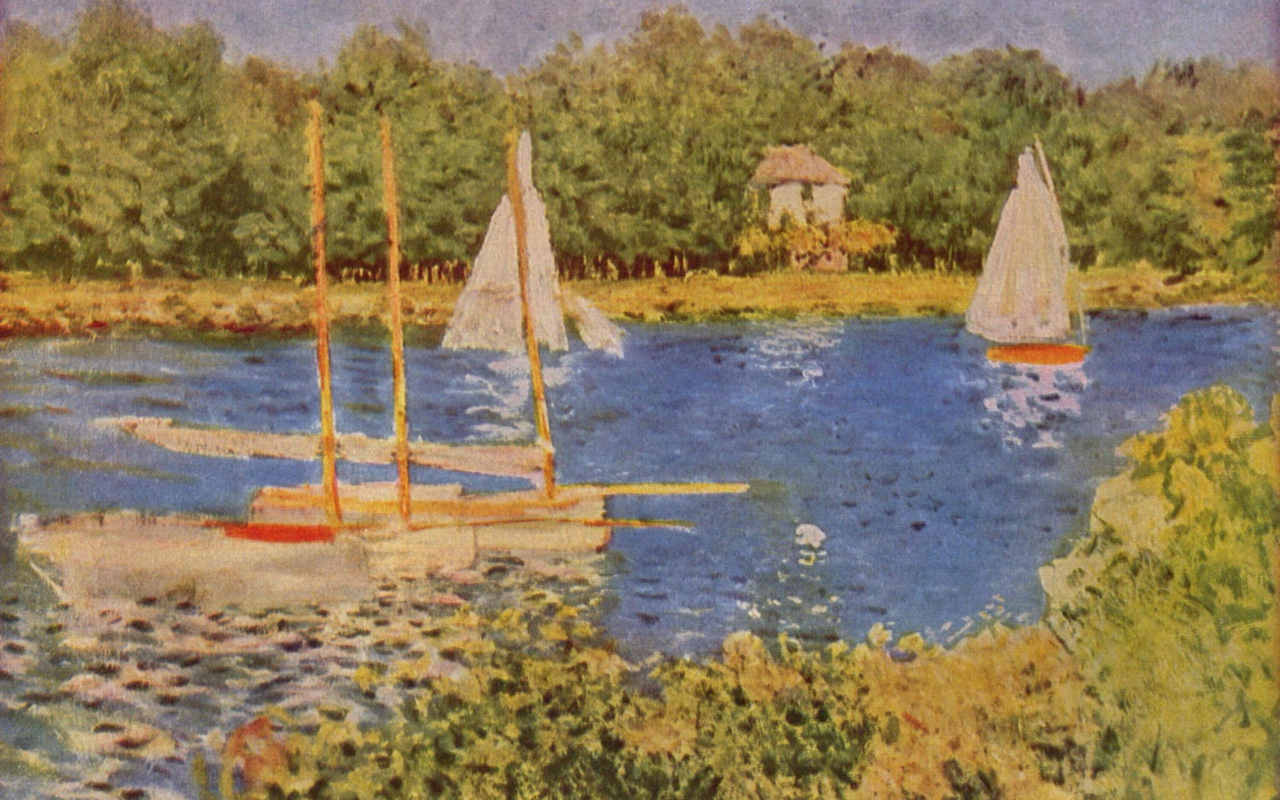 Картина Моне - озеро