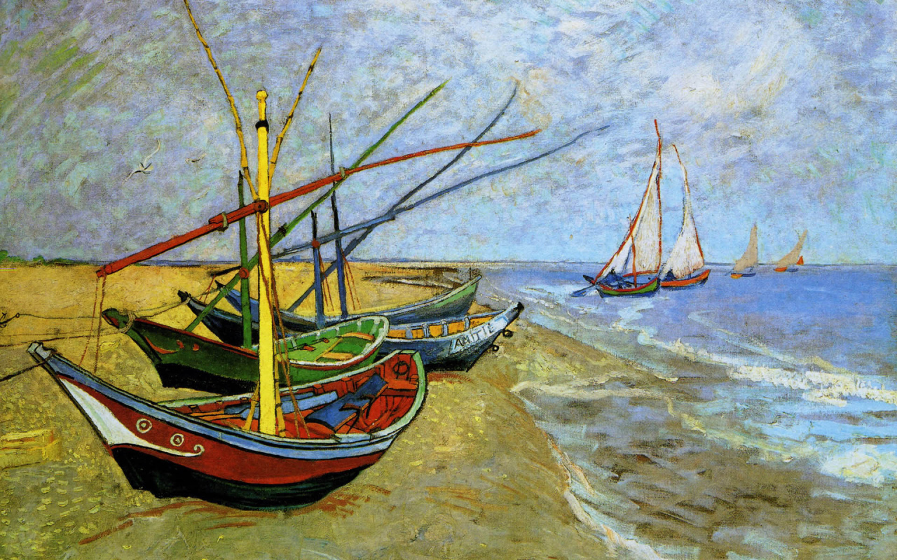 Картина Винсента Ван Гога - Корабли