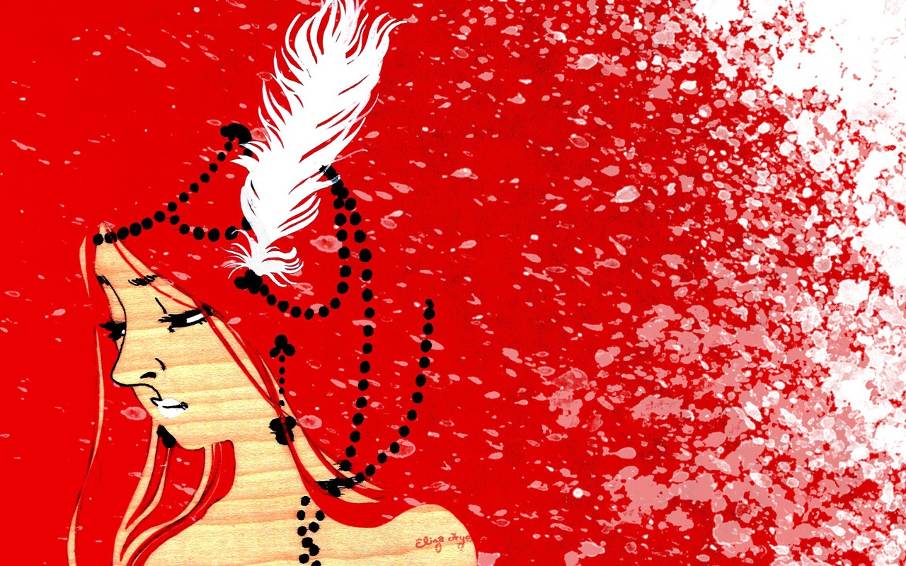 Картина в красных тонах